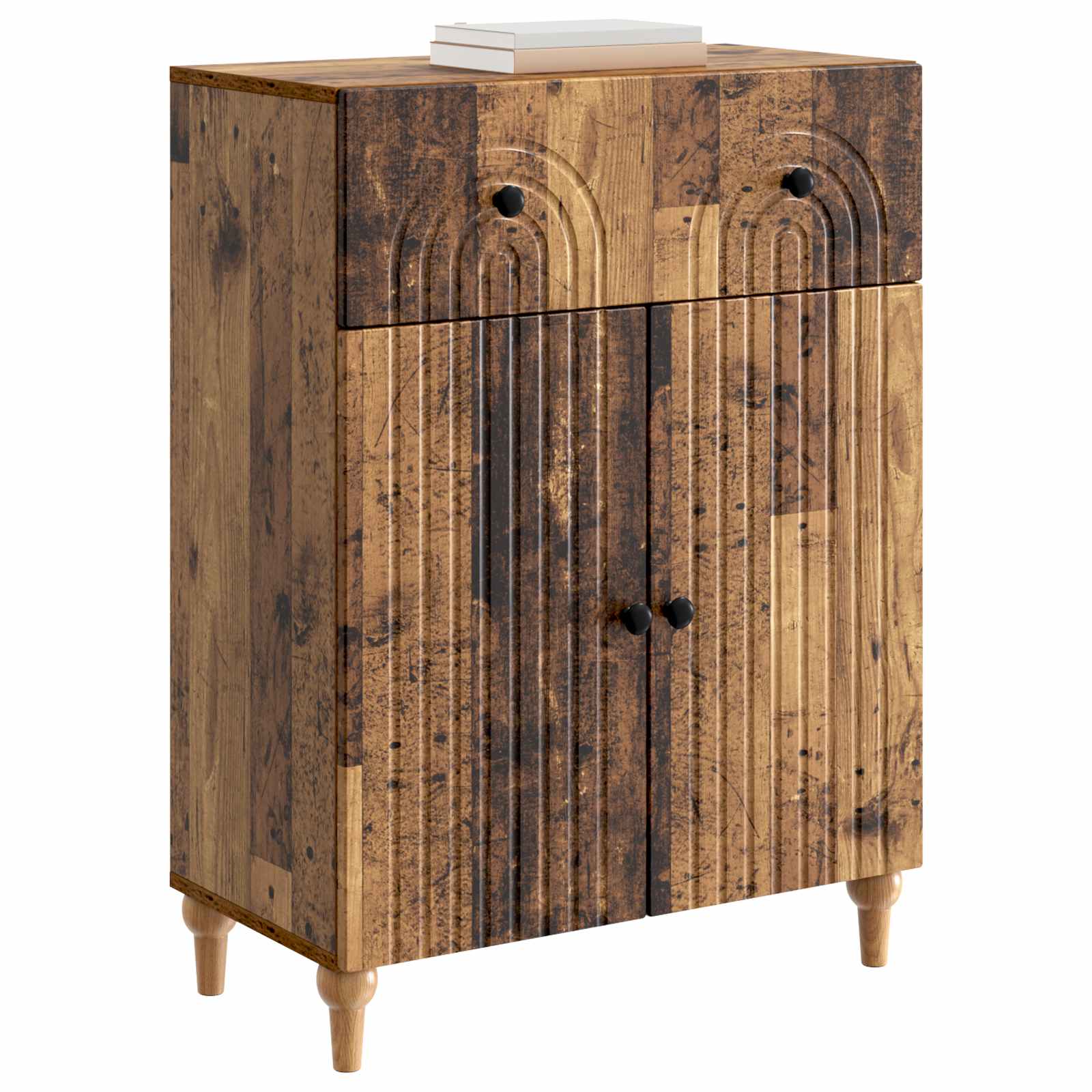 vidaXL Bufet Stare drewno 66 x 34,5 x 90 cm Drewno inżynieryjne