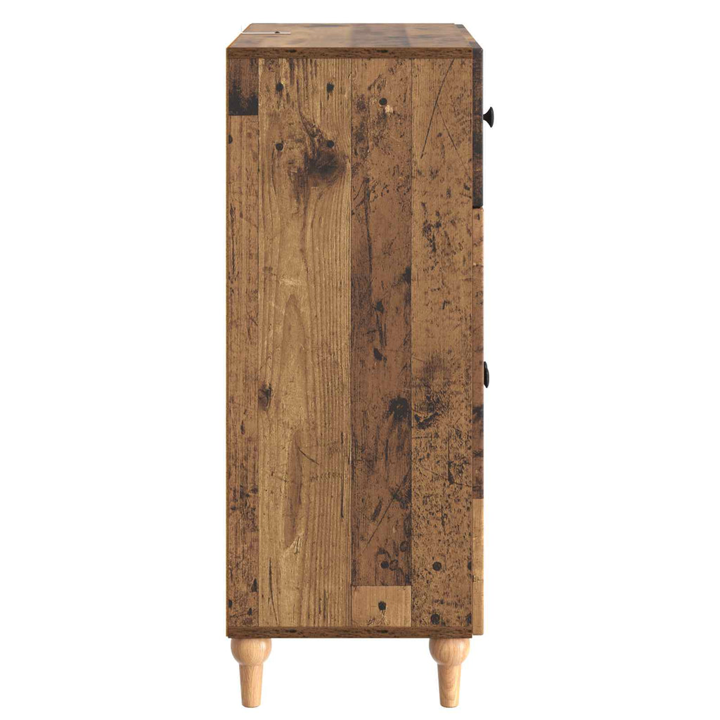 vidaXL Bufet Stare drewno 66 x 34,5 x 90 cm Drewno inżynieryjne
