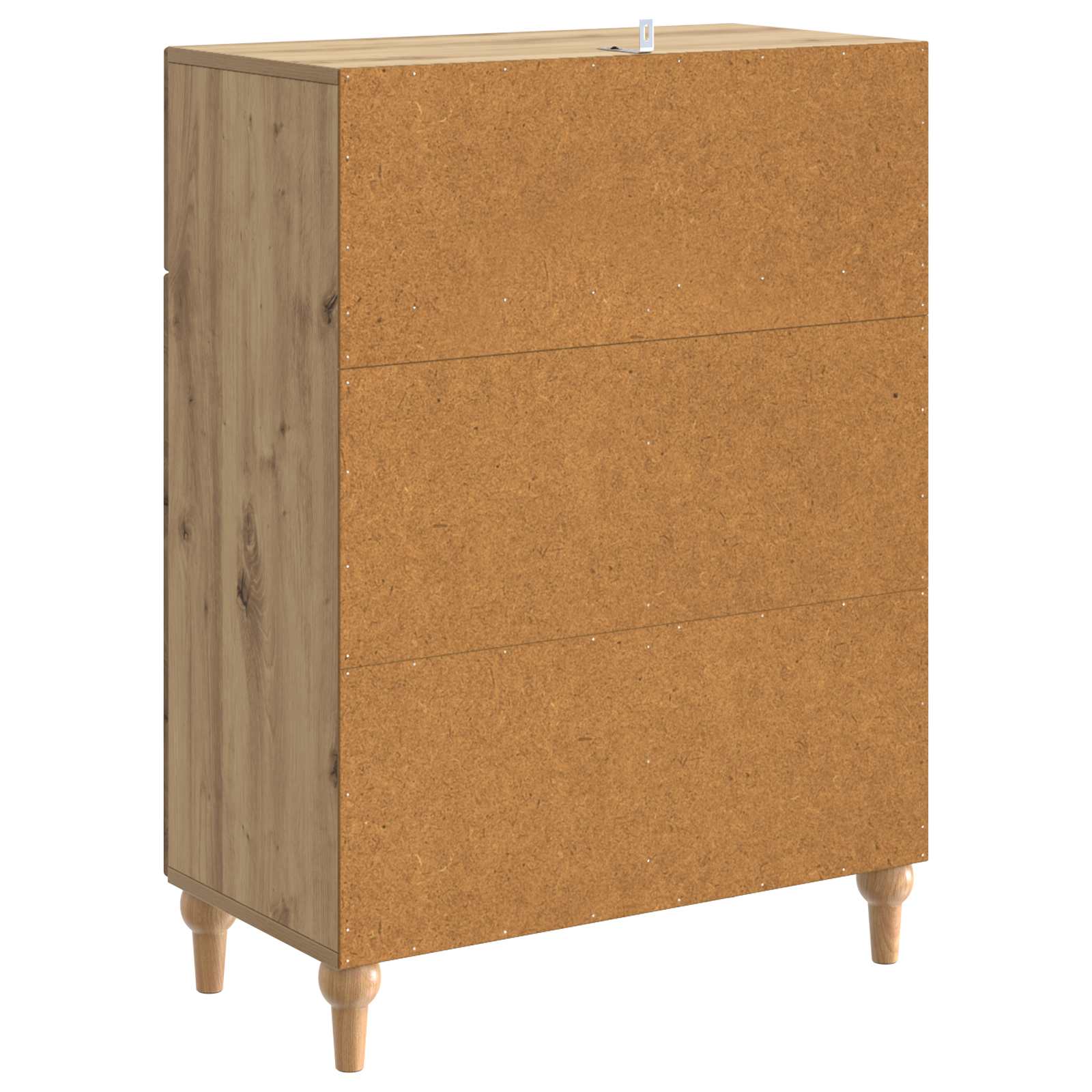 vidaXL Bufet Dąb artisan 66 x 34,5 x 90 cm Drewno inżynieryjne