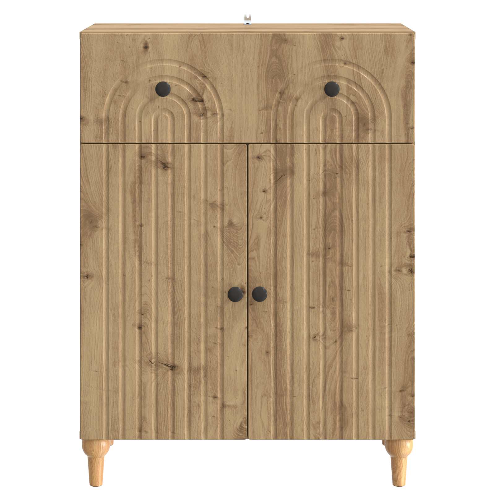 vidaXL Bufet Dąb artisan 66 x 34,5 x 90 cm Drewno inżynieryjne