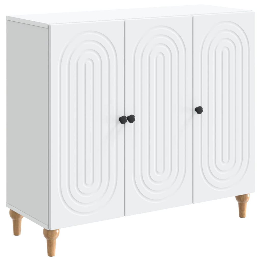 vidaXL Bufet Biały 89 x 34,5 x 80 cm Drewno inżynieryjne