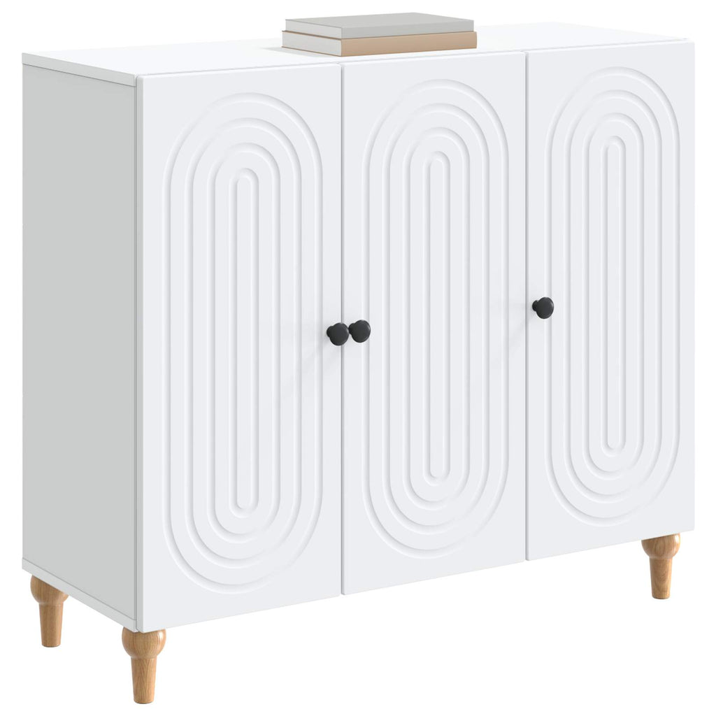 vidaXL Bufet Biały 89 x 34,5 x 80 cm Drewno inżynieryjne
