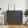 vidaXL Bufet Czarny 89 x 34,5 x 80 cm Drewno inżynieryjne