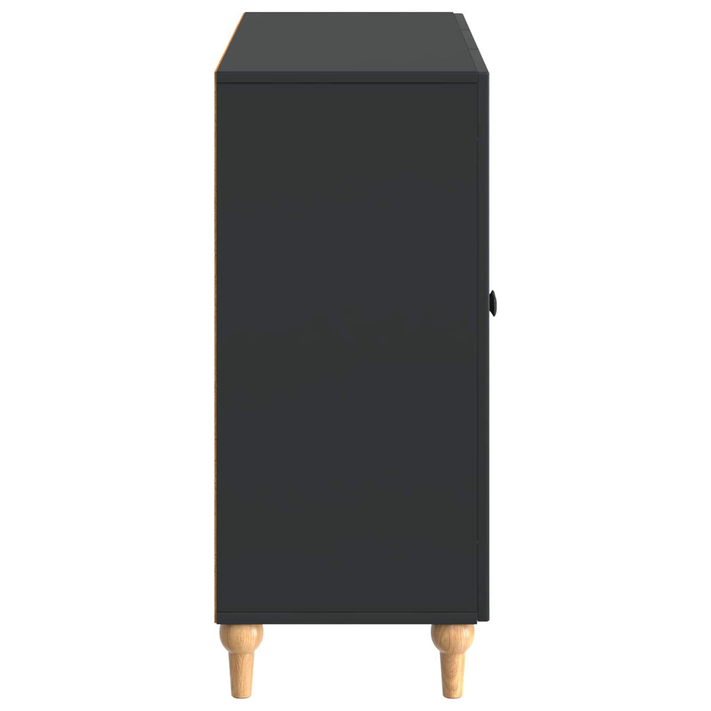 vidaXL Bufet Czarny 89 x 34,5 x 80 cm Drewno inżynieryjne