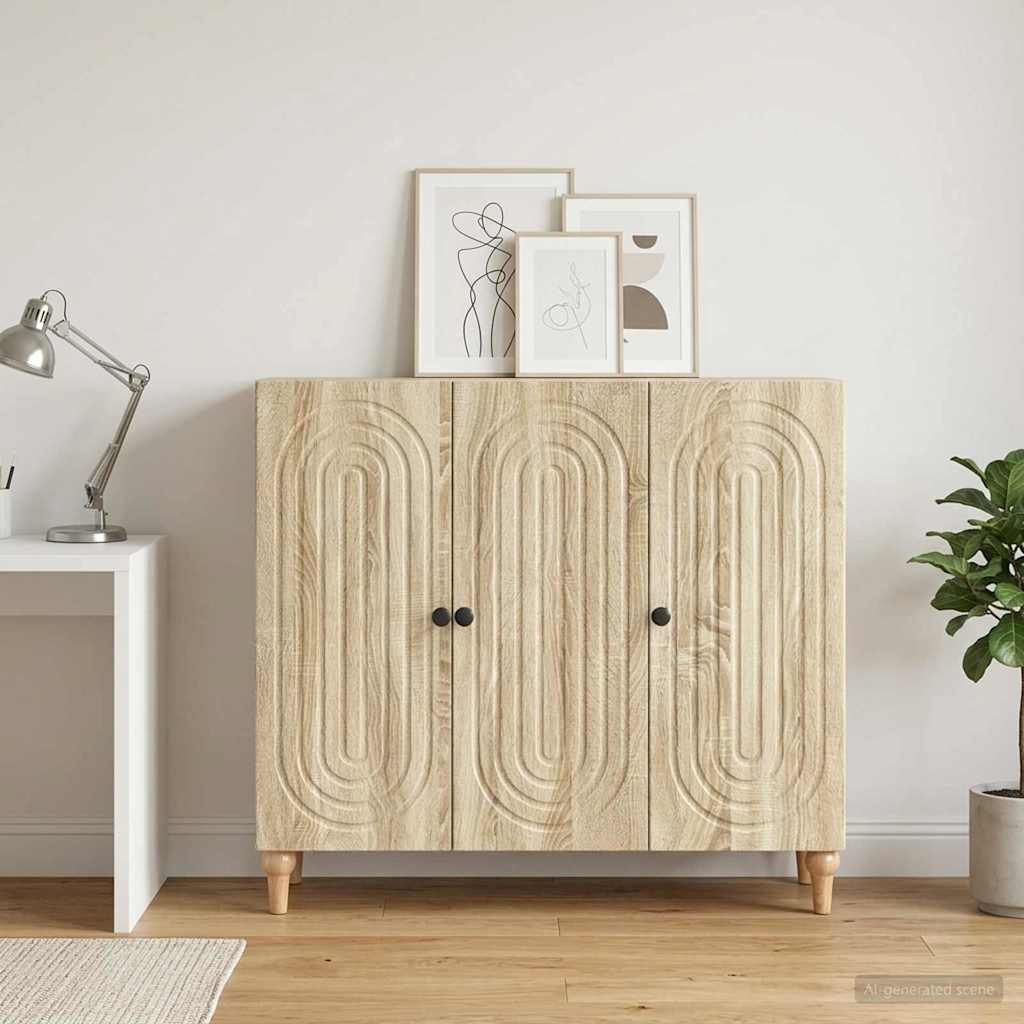 vidaXL Bufet dąb Sonoma 89 x 34,5 x 80 cm Drewno inżynieryjne