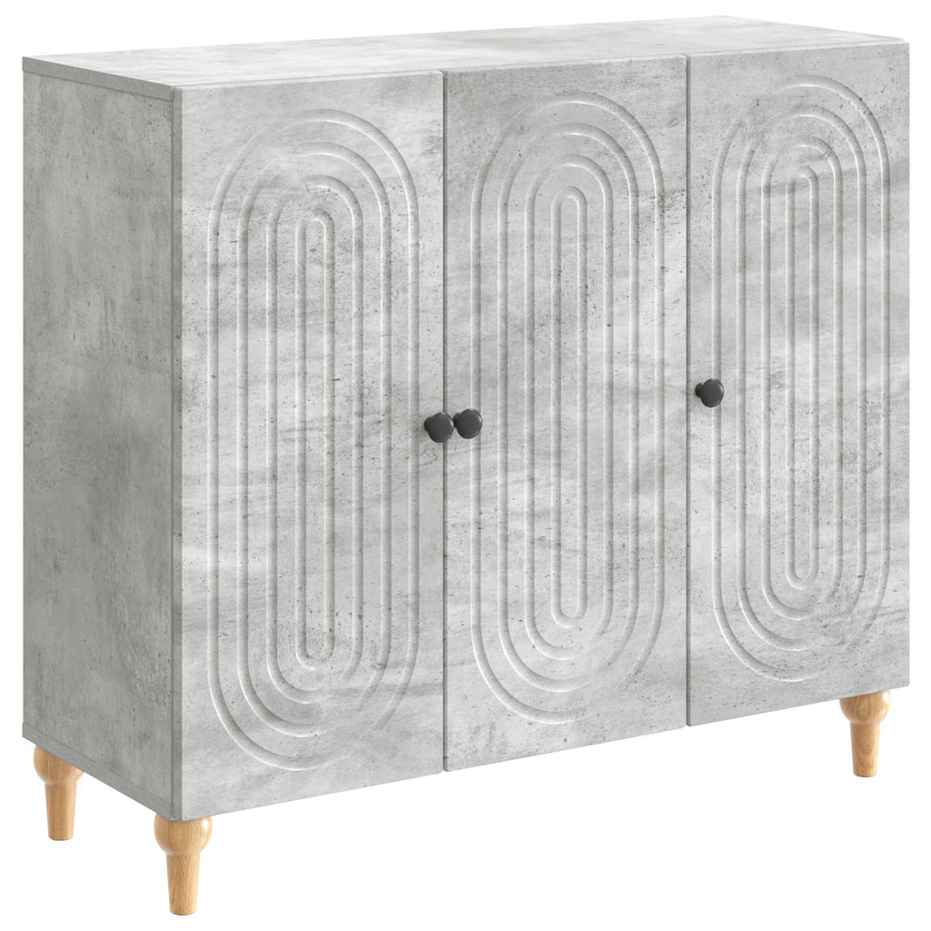 vidaXL Bufet Betonowy szary 89 x 34,5 x 80 cm Drewno inżynieryjne