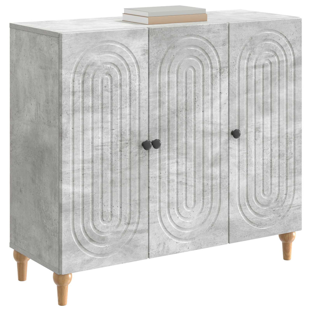 vidaXL Bufet Betonowy szary 89 x 34,5 x 80 cm Drewno inżynieryjne