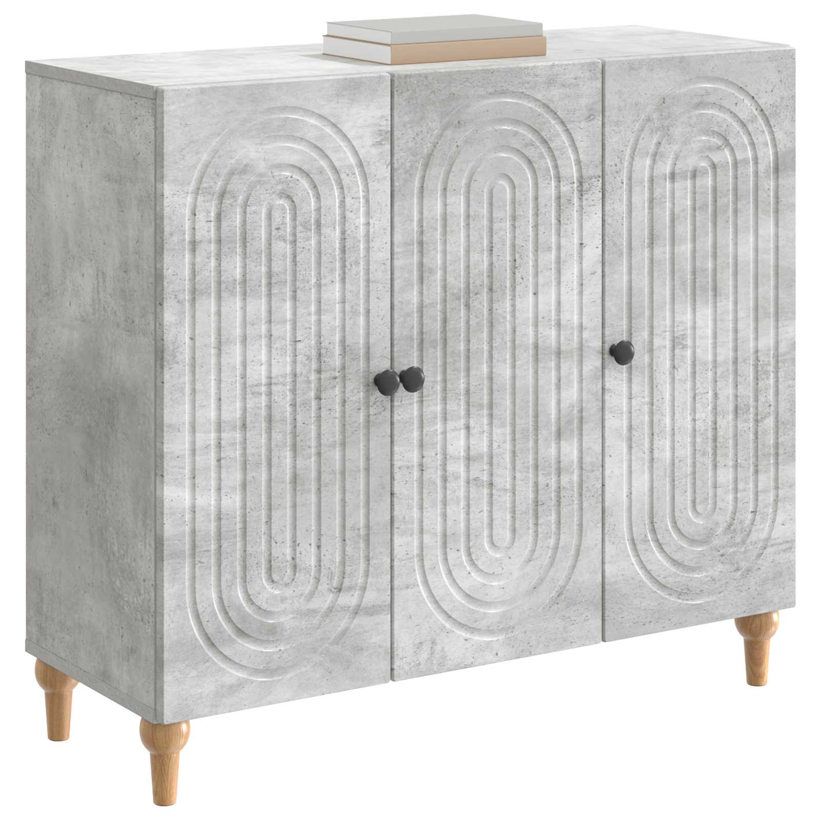 vidaXL Bufet Betonowy szary 89 x 34,5 x 80 cm Drewno inżynieryjne