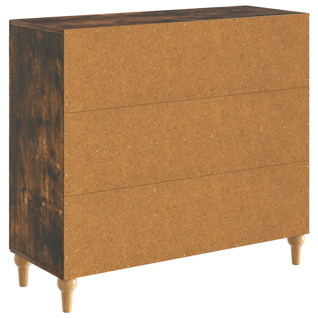 vidaXL Bufet Dąb wędzony 89 x 34,5 x 80 cm Drewno inżynieryjne