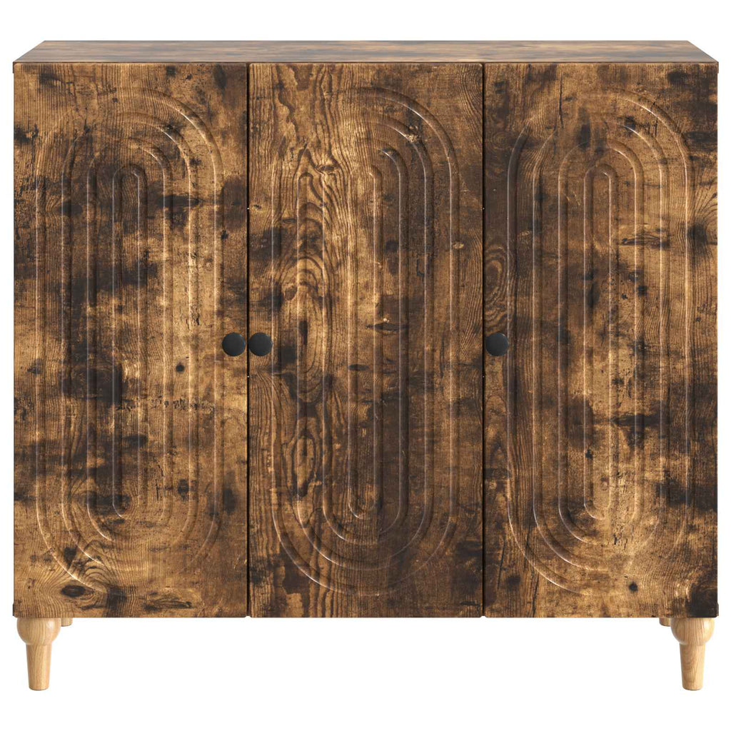 vidaXL Bufet Dąb wędzony 89 x 34,5 x 80 cm Drewno inżynieryjne