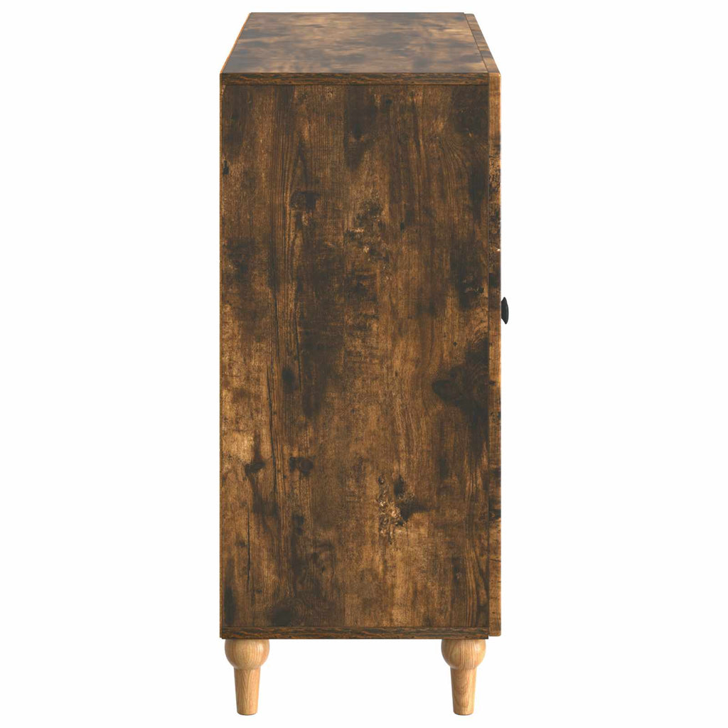 vidaXL Bufet Dąb wędzony 89 x 34,5 x 80 cm Drewno inżynieryjne