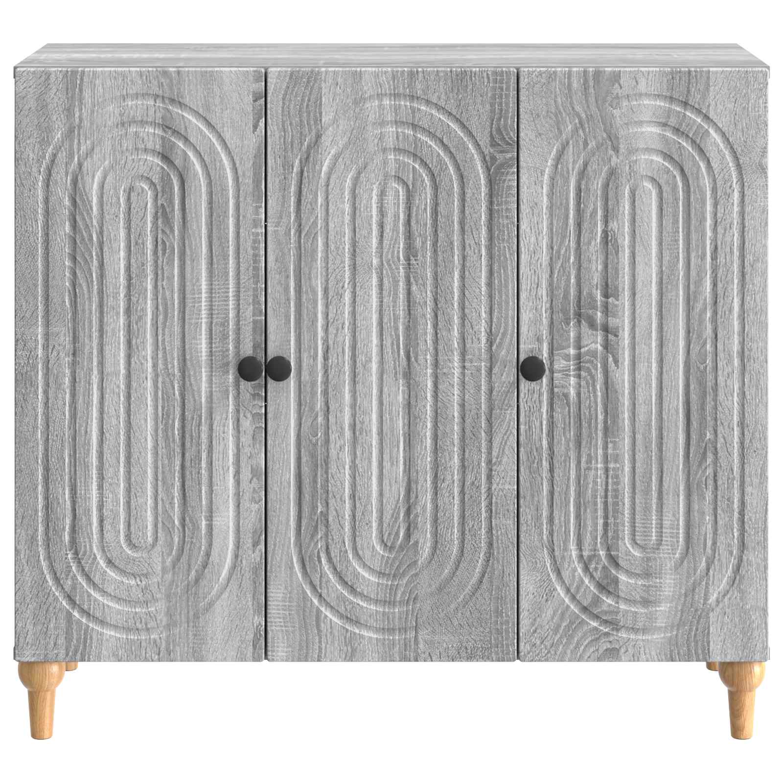 vidaXL Bufet Szary Sonoma 89 x 34,5 x 80 cm Drewno inżynieryjne