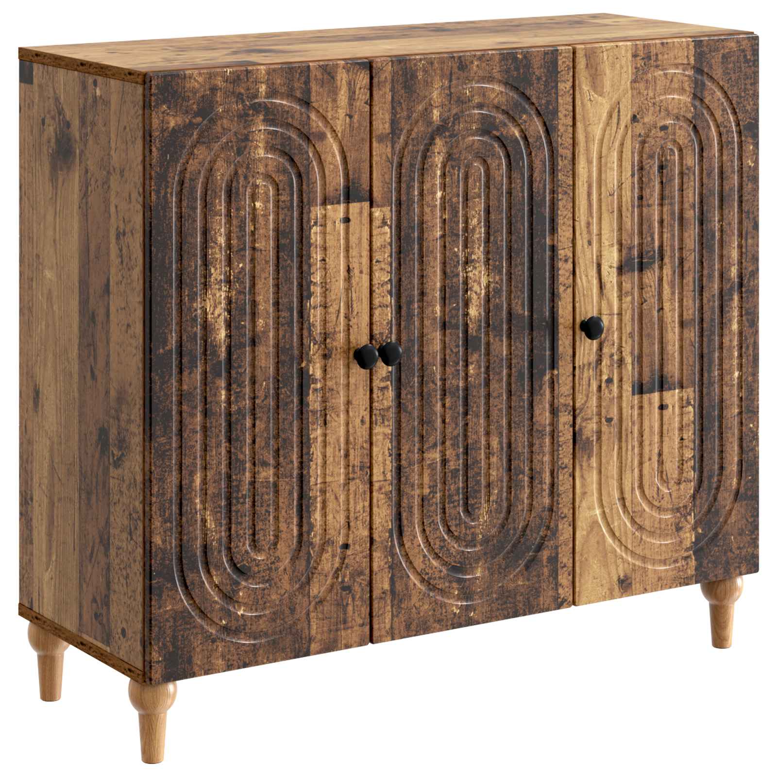 vidaXL Bufet Stare drewno 89 x 34,5 x 80 cm Drewno inżynieryjne