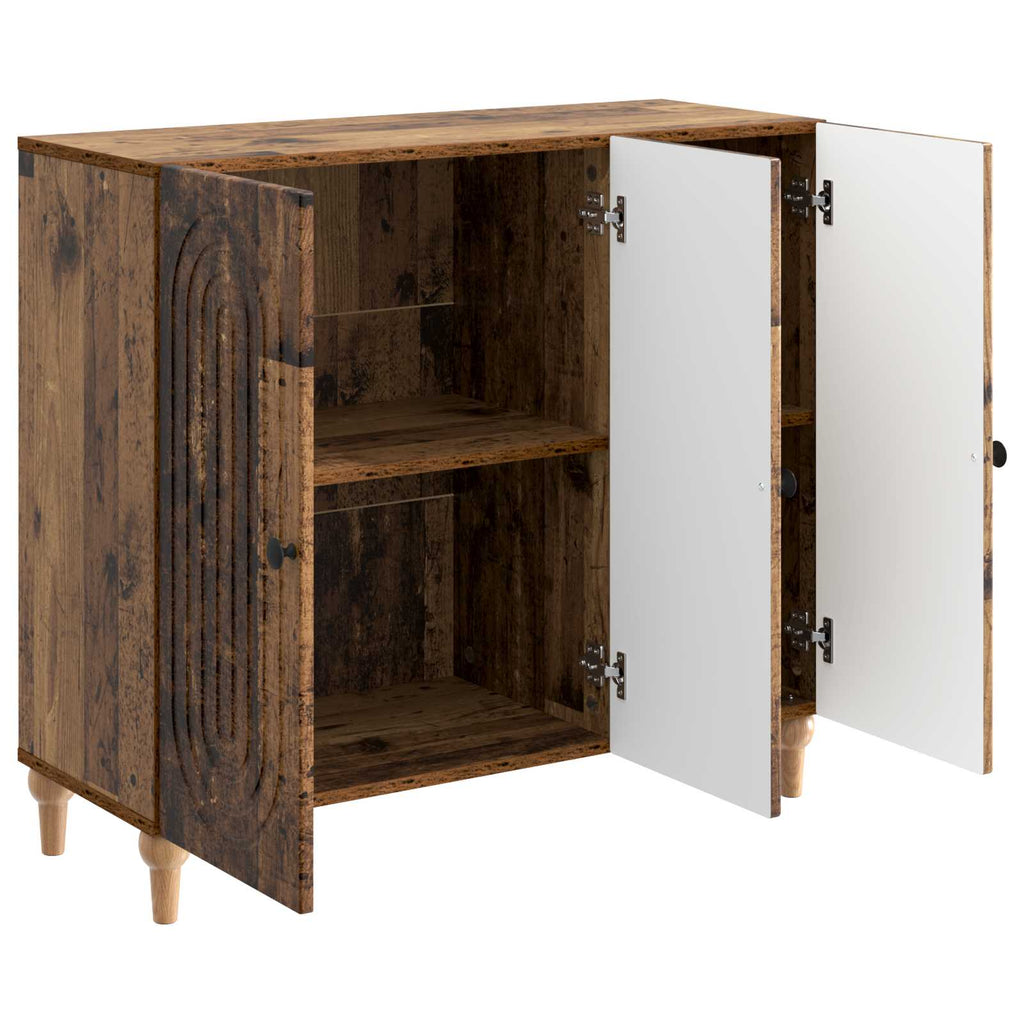 vidaXL Bufet Stare drewno 89 x 34,5 x 80 cm Drewno inżynieryjne