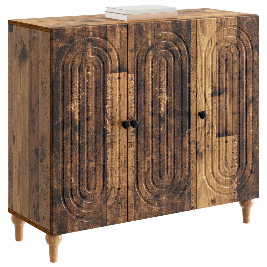 vidaXL Bufet Stare drewno 89 x 34,5 x 80 cm Drewno inżynieryjne