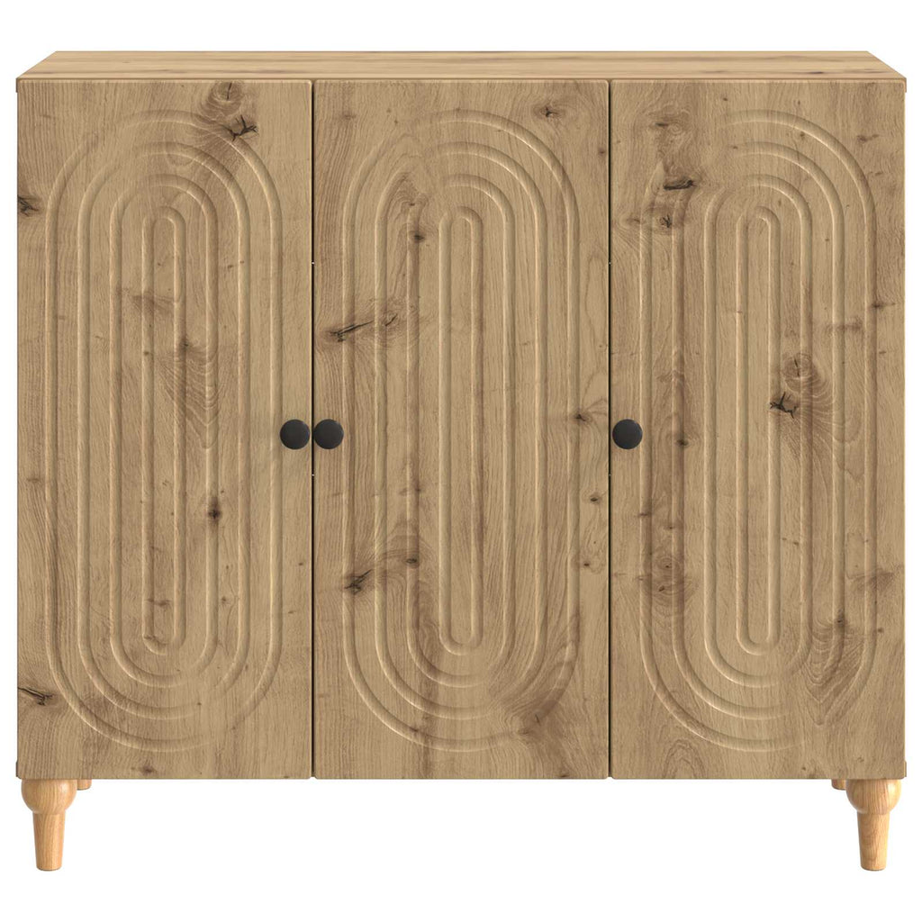 vidaXL Bufet Dąb artisan 89 x 34,5 x 80 cm Drewno inżynieryjne