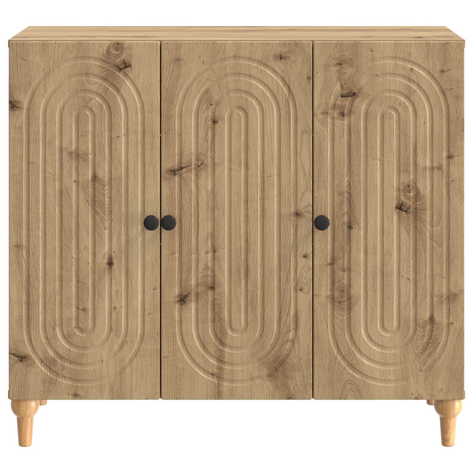 vidaXL Bufet Dąb artisan 89 x 34,5 x 80 cm Drewno inżynieryjne