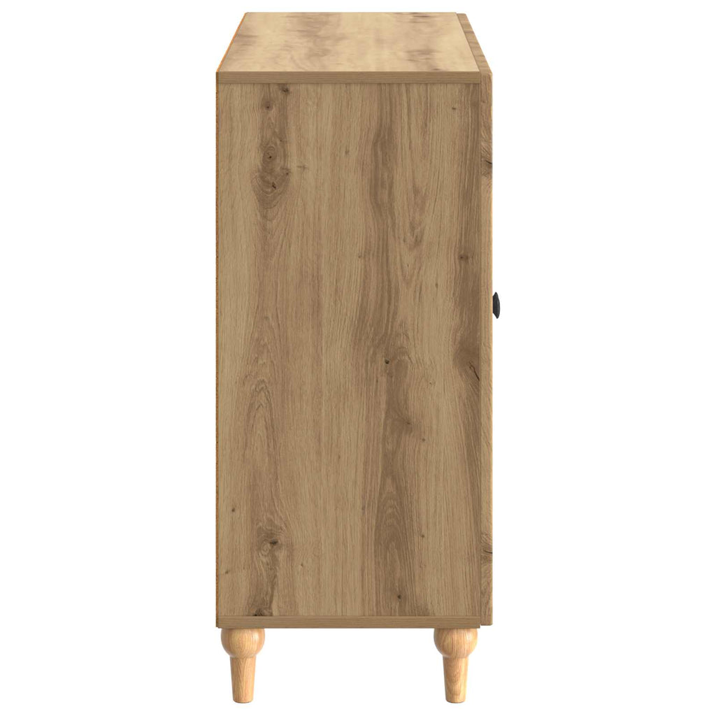vidaXL Bufet Dąb artisan 89 x 34,5 x 80 cm Drewno inżynieryjne