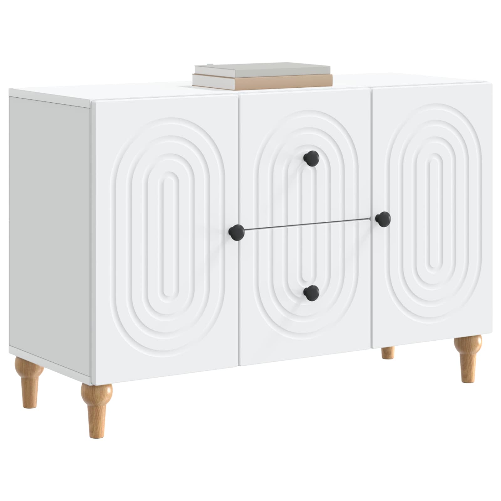 vidaXL Szafka pod telewizor z szufladą Biały 89 x 34,5 x 60 cm