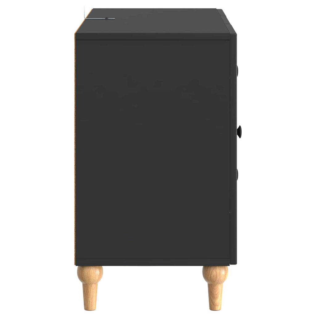 vidaXL Szafka pod telewizor z szufladą Czarny 89 x 34,5 x 60 cm