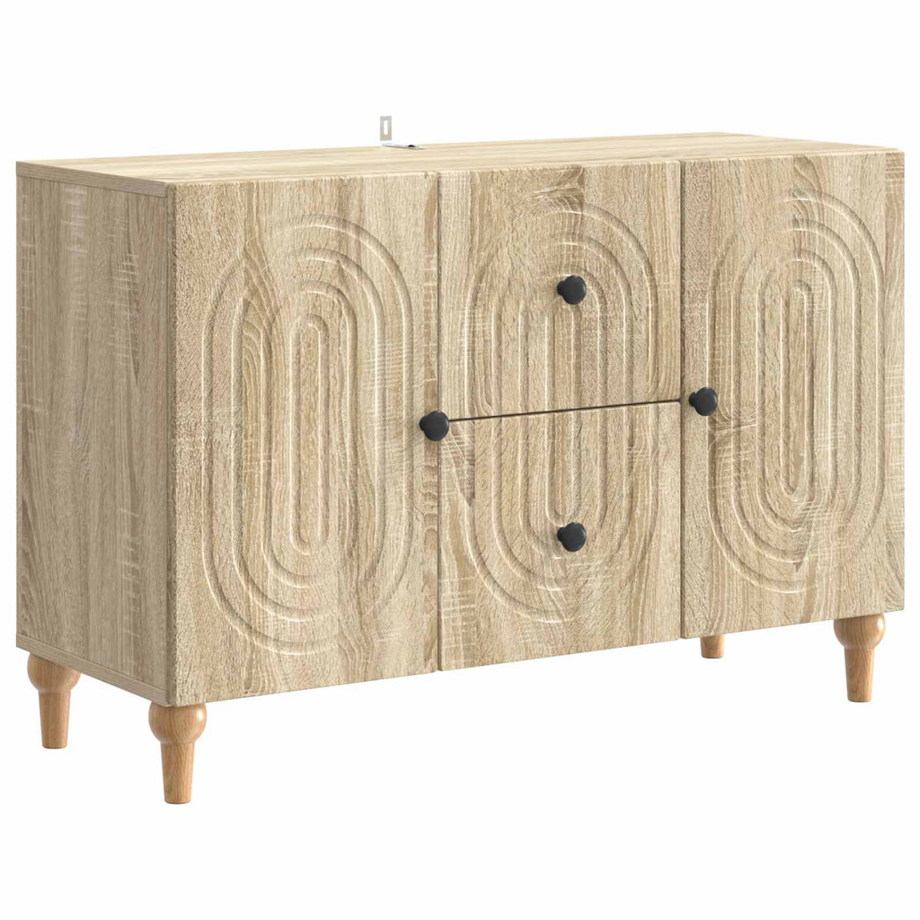 vidaXL Szafka pod telewizor z szufladą dąb Sonoma 89 x 34,5 x 60 cm