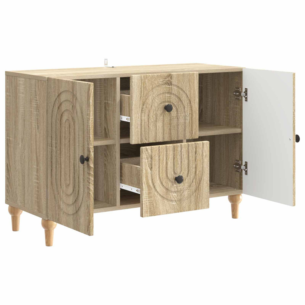 vidaXL Szafka pod telewizor z szufladą dąb Sonoma 89 x 34,5 x 60 cm