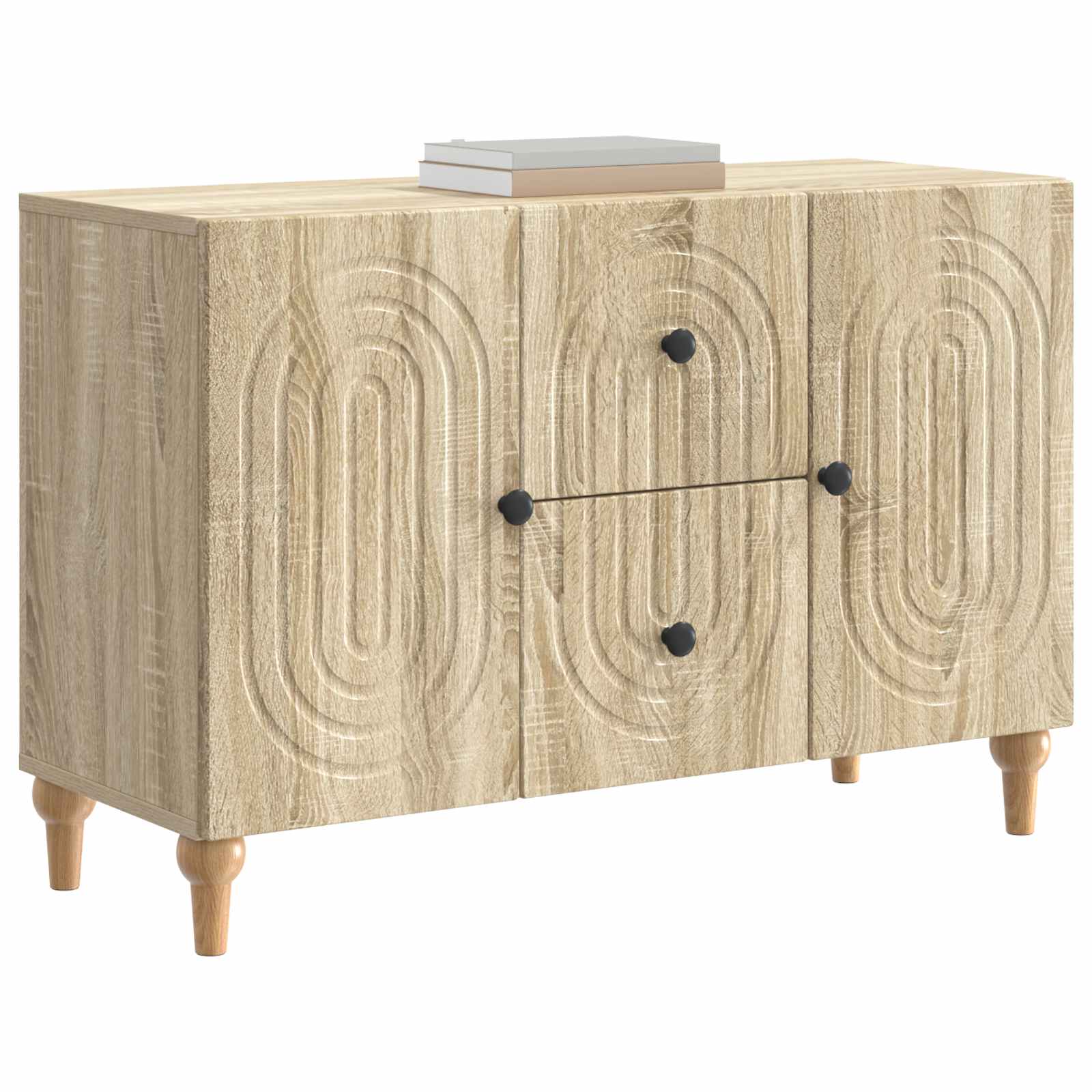 vidaXL Szafka pod telewizor z szufladą dąb Sonoma 89 x 34,5 x 60 cm