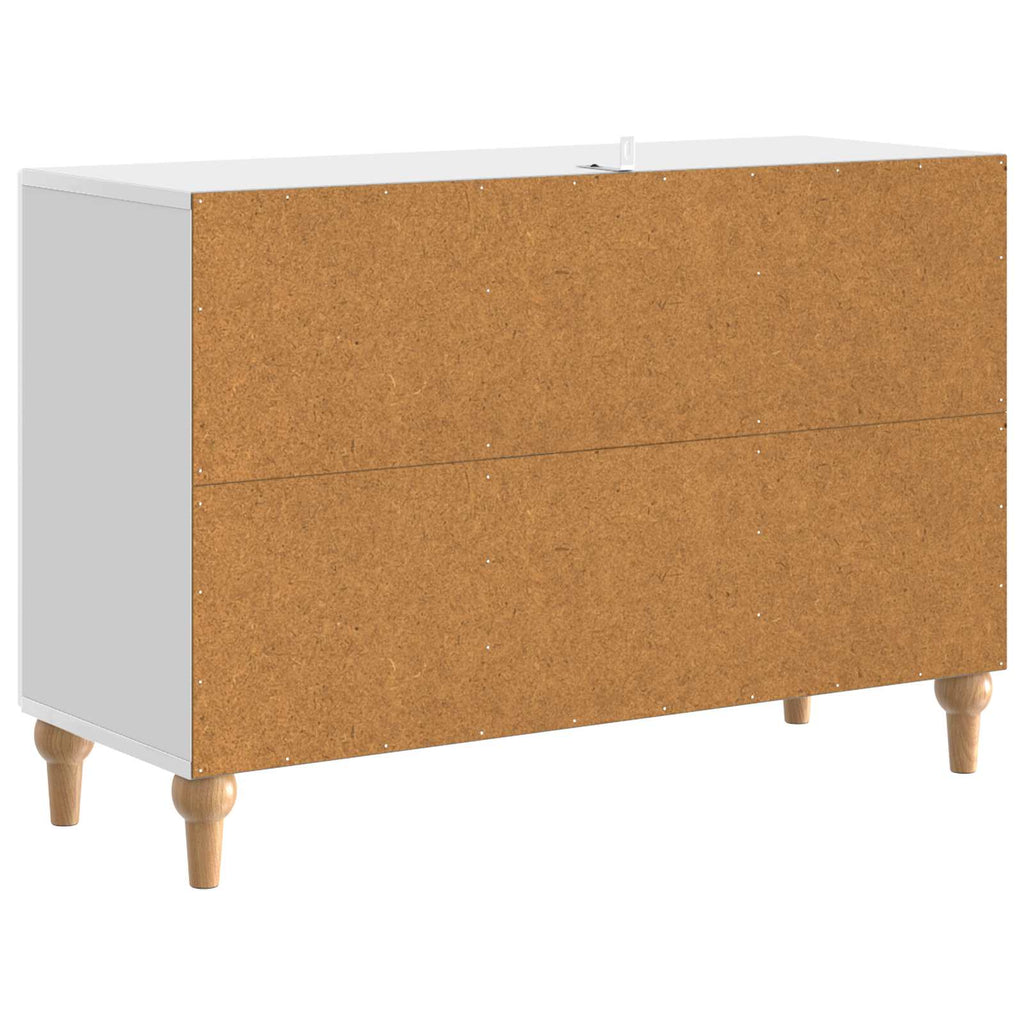 vidaXL Szafka pod telewizor Biały wysoki połysk 89 x 34,5 x 60 cm