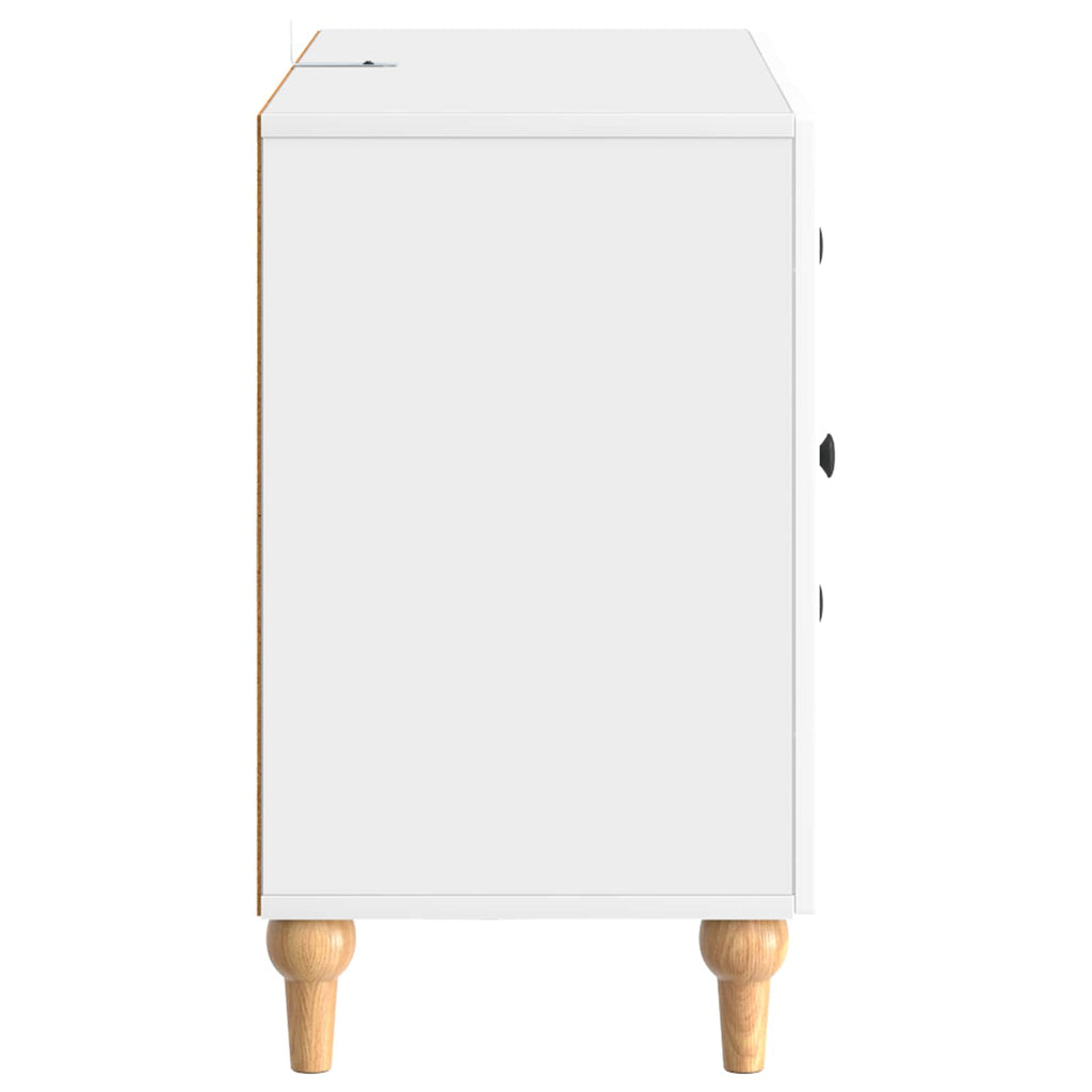 vidaXL Szafka pod telewizor Biały wysoki połysk 89 x 34,5 x 60 cm