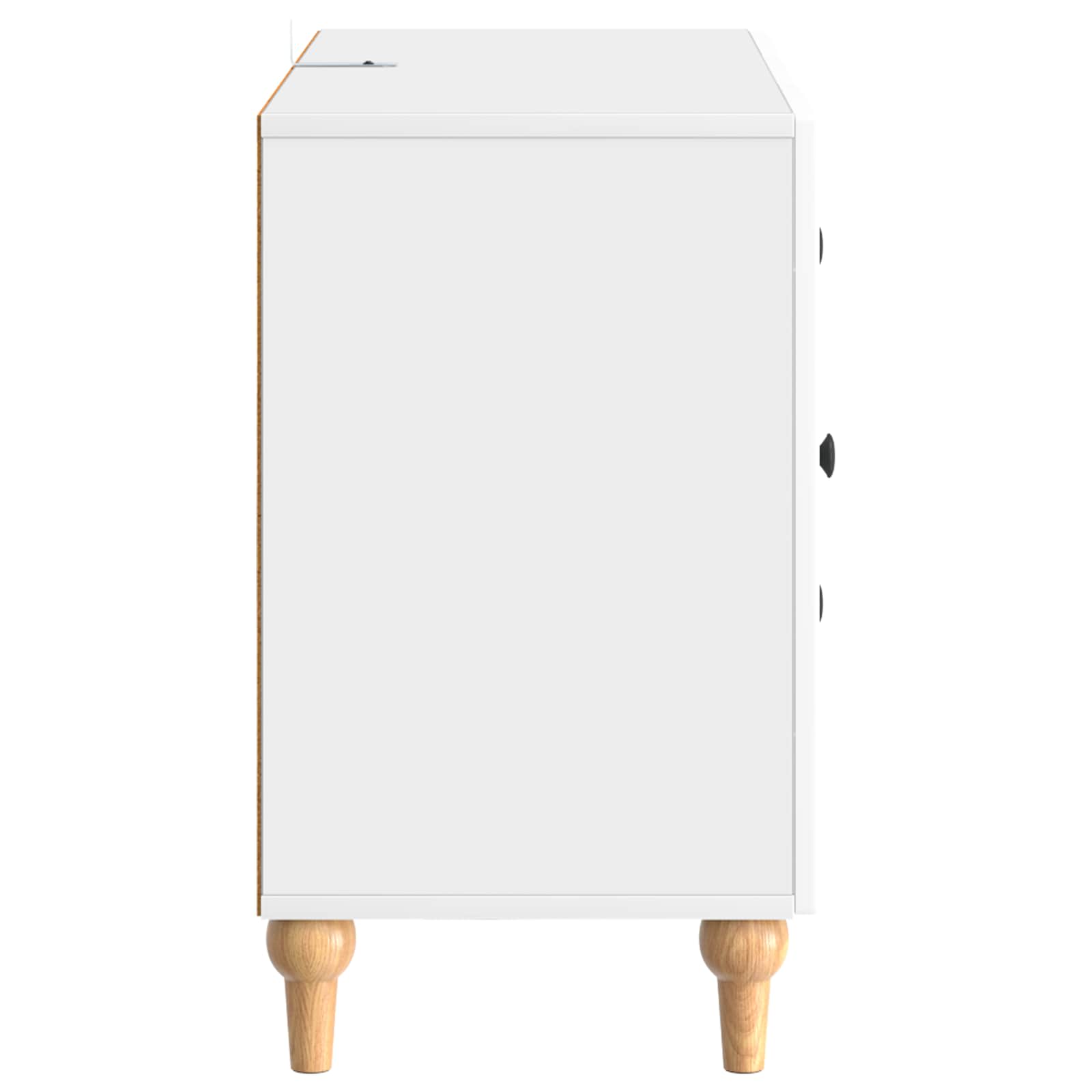 vidaXL Szafka pod telewizor Biały wysoki połysk 89 x 34,5 x 60 cm