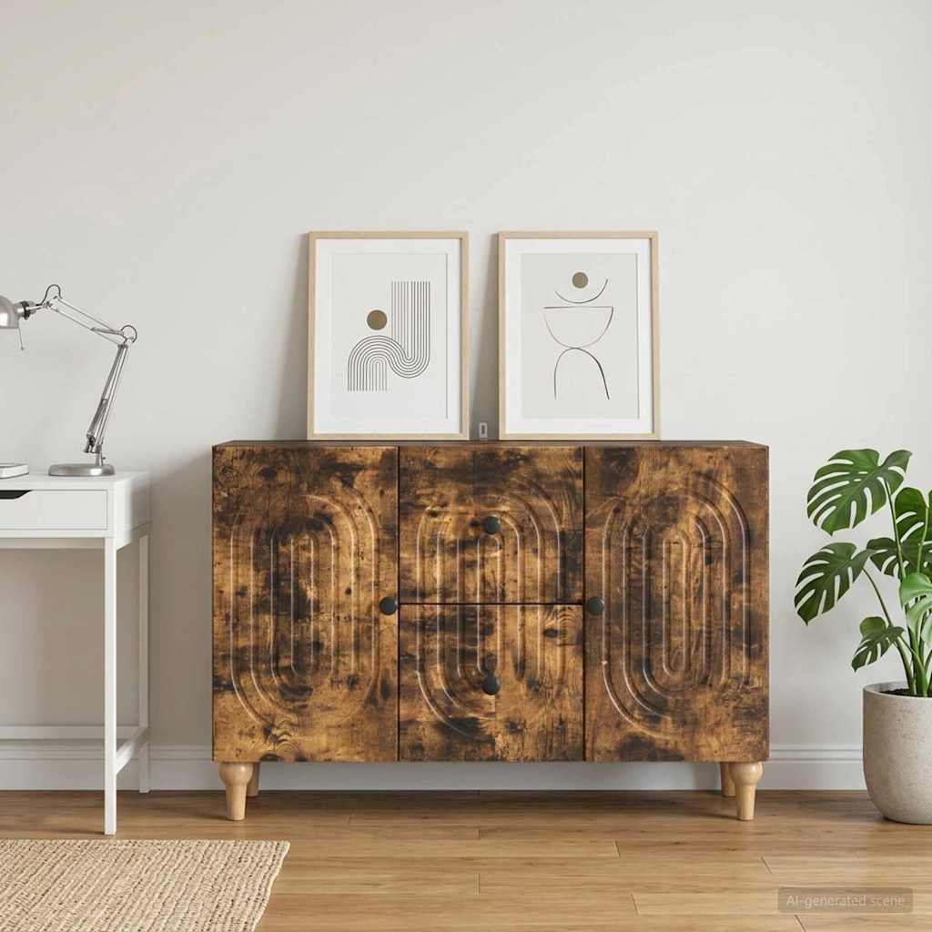 vidaXL Szafka pod telewizor Dąb wędzony 89 x 34,5 x 60 cm