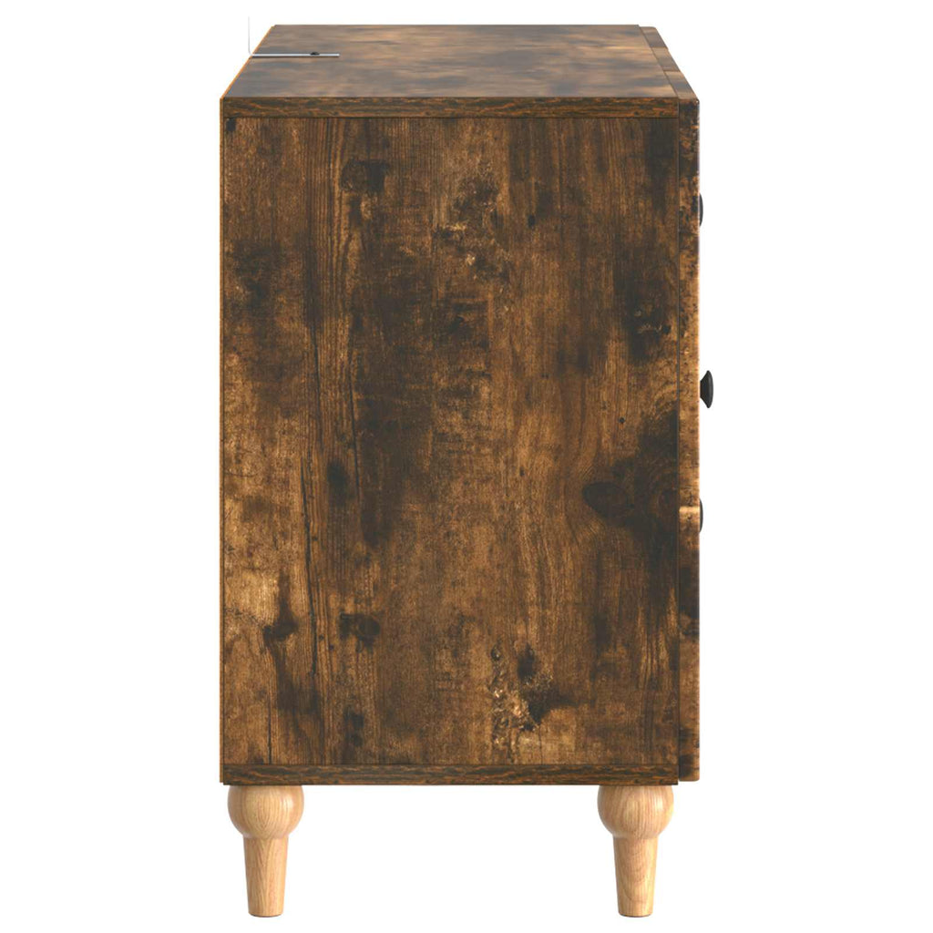 vidaXL Szafka pod telewizor Dąb wędzony 89 x 34,5 x 60 cm