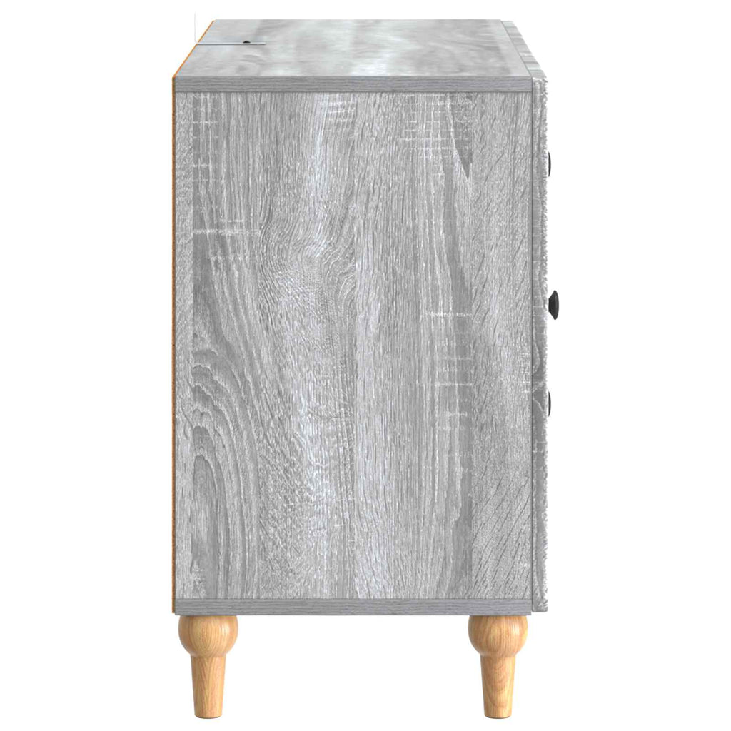 vidaXL Szafka pod telewizor z szufladą Szary Sonoma 89 x 34,5 x 60 cm