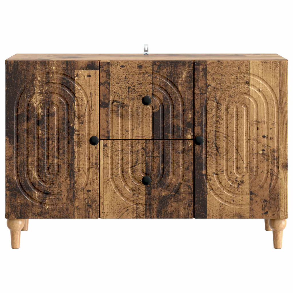 vidaXL Szafka pod telewizor z szufladą Stare drewno 89 x 34,5 x 60 cm