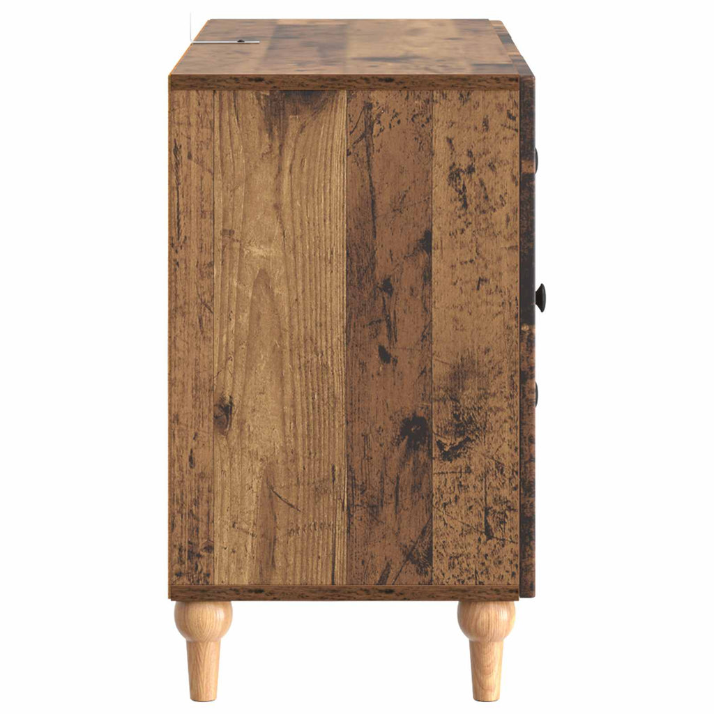 vidaXL Szafka pod telewizor z szufladą Stare drewno 89 x 34,5 x 60 cm