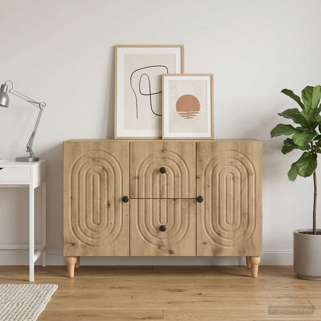 vidaXL Szafka pod telewizor Dąb artisan 89 x 34,5 x 60 cm