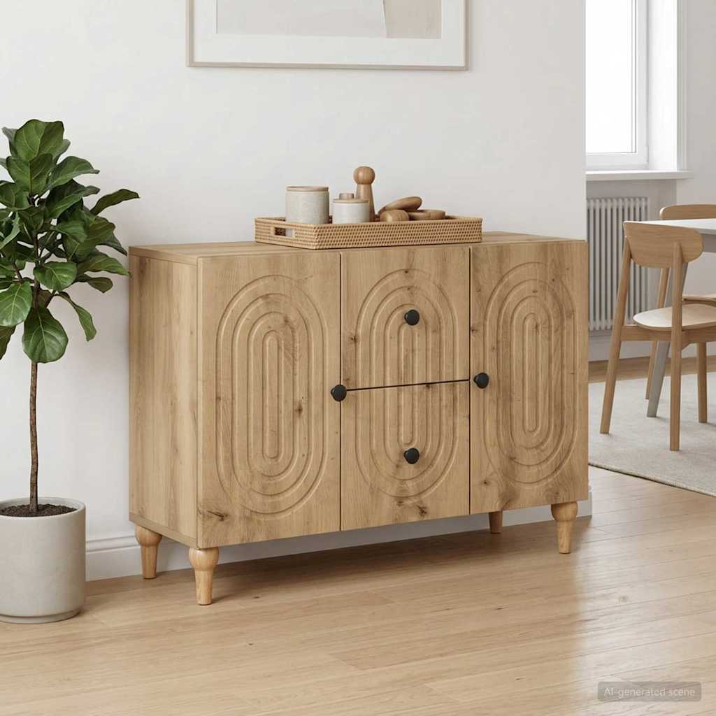 vidaXL Szafka pod telewizor Dąb artisan 89 x 34,5 x 60 cm