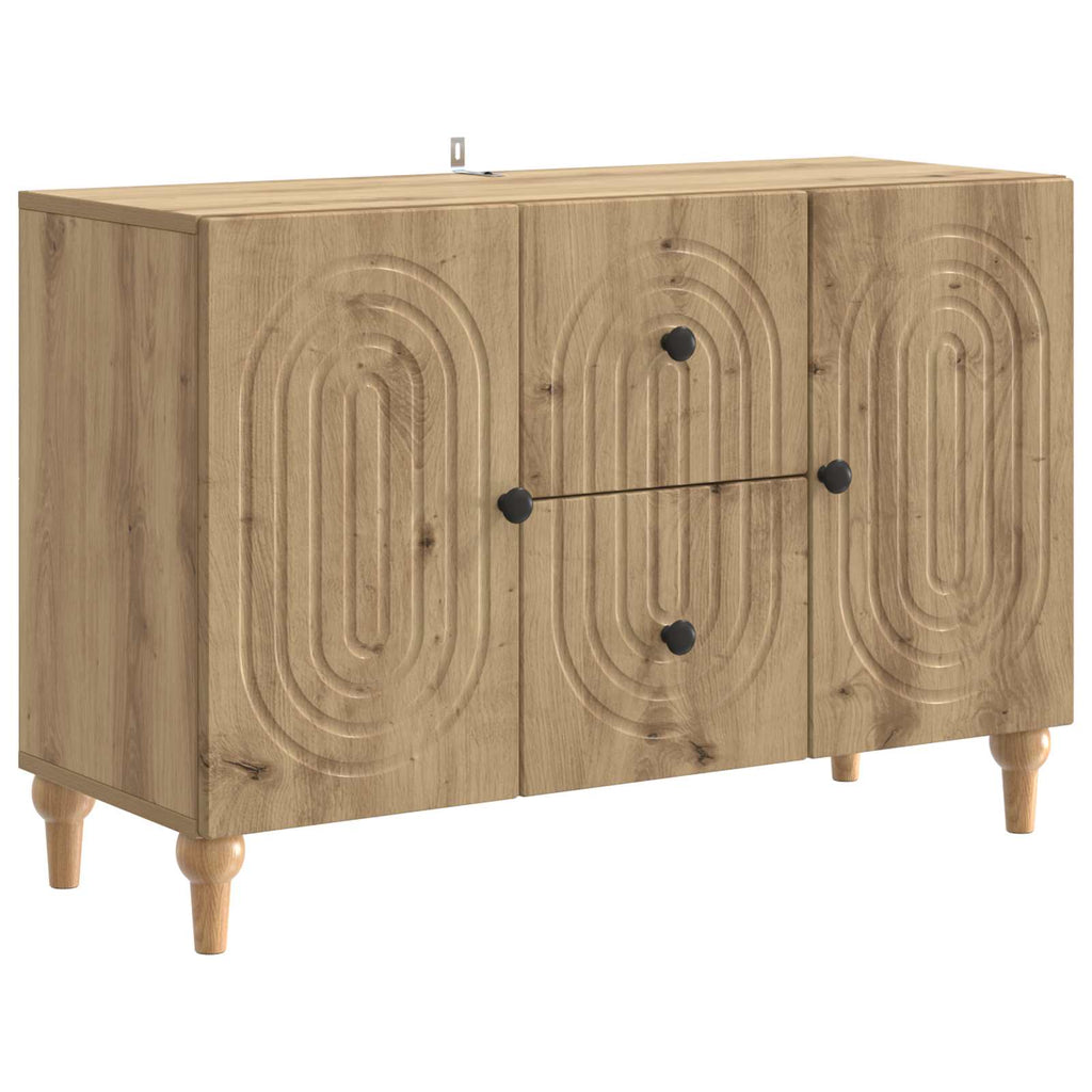 vidaXL Szafka pod telewizor z szufladą Dąb artisan 89 x 34,5 x 60 cm