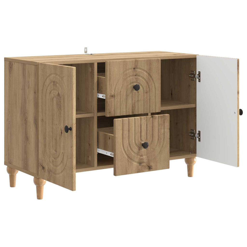 vidaXL Szafka pod telewizor z szufladą Dąb artisan 89 x 34,5 x 60 cm
