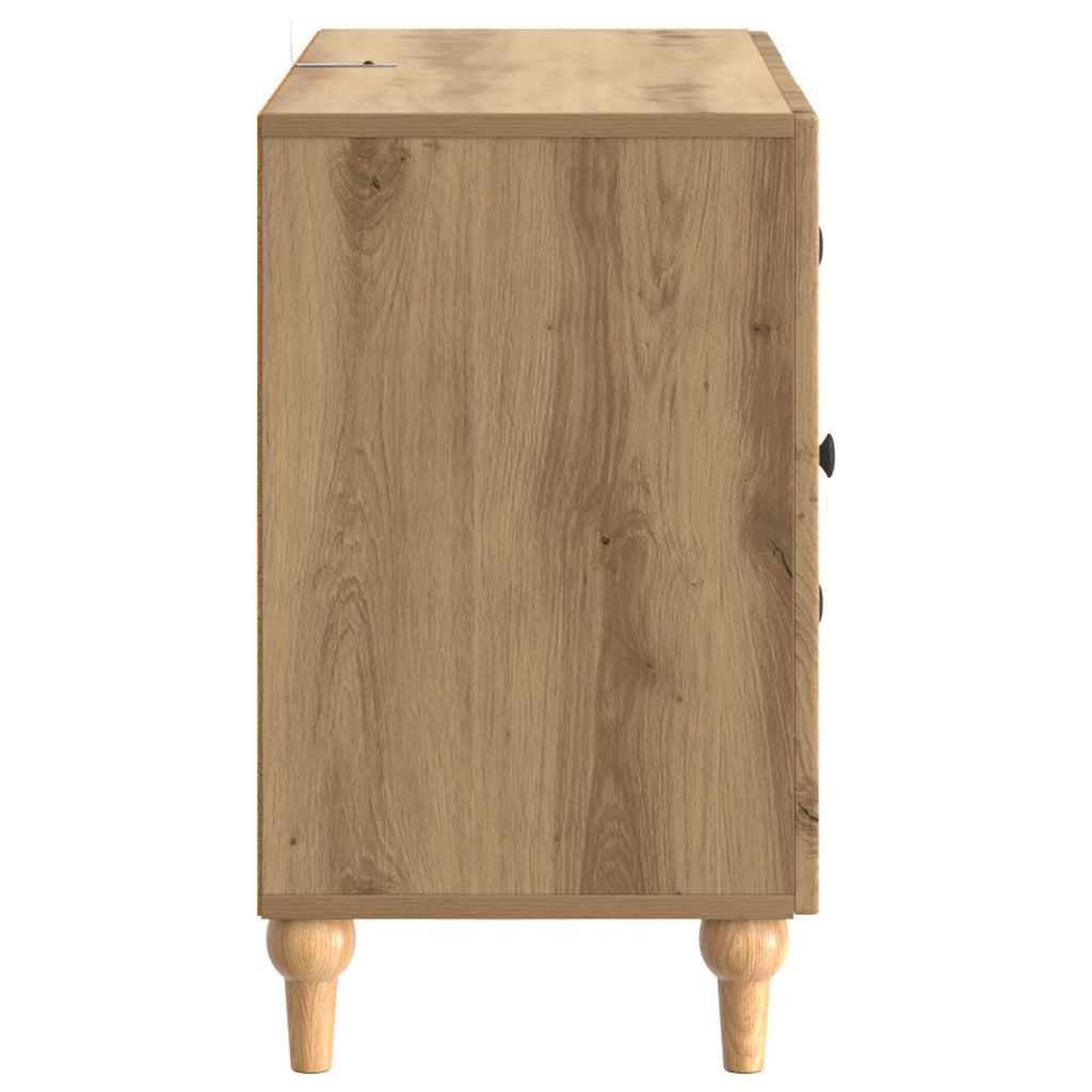 vidaXL Szafka pod telewizor z szufladą Dąb artisan 89 x 34,5 x 60 cm