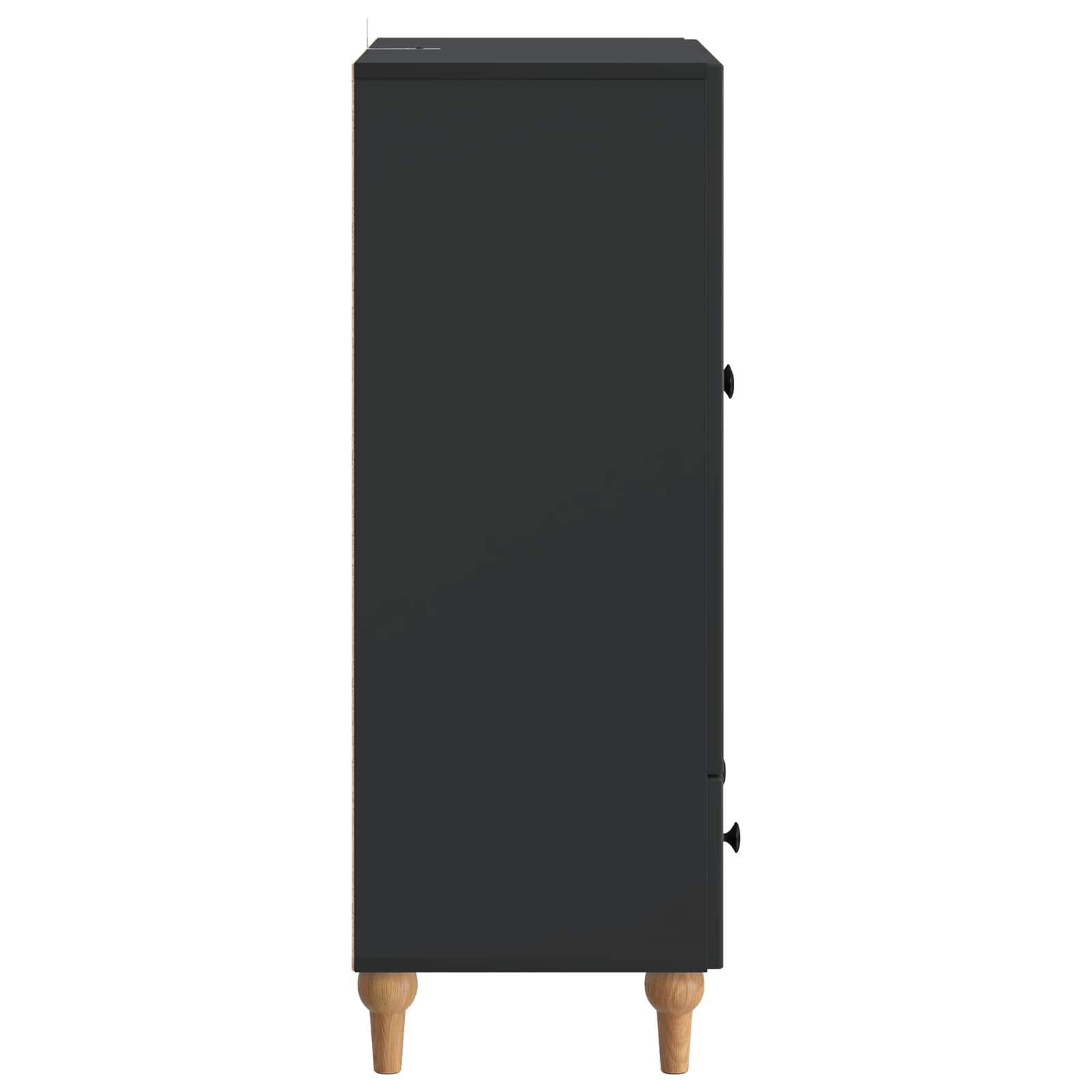 vidaXL Bufet z szufladą Czarny 66 x 34,5 x 95 cm Drewno inżynieryjne
