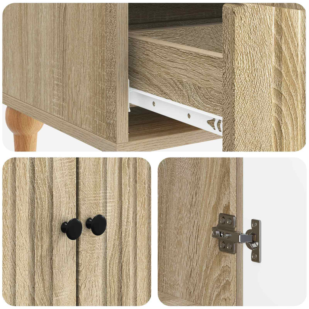 vidaXL Bufet dąb Sonoma 66 x 34,5 x 95 cm Drewno inżynieryjne