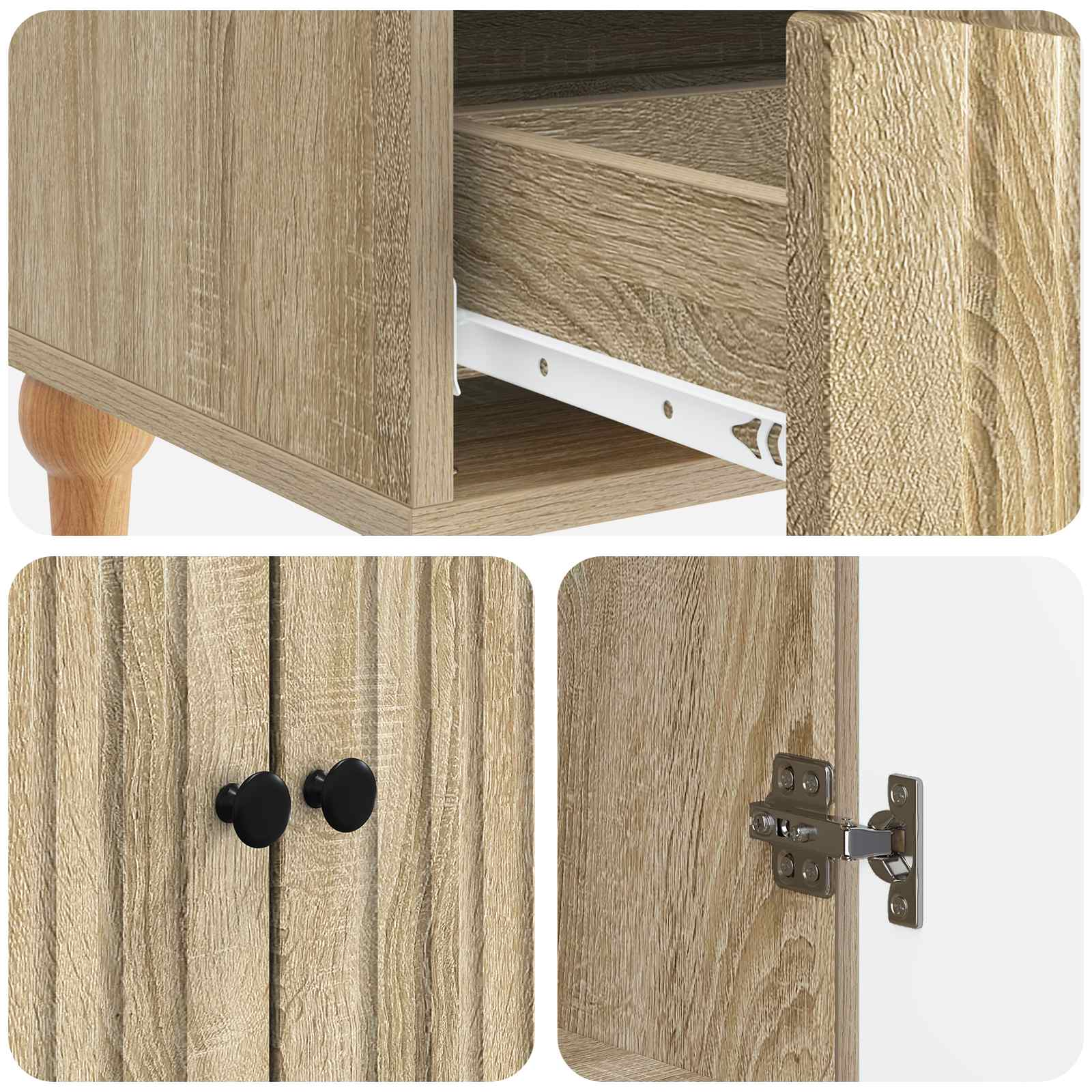 vidaXL Bufet dąb Sonoma 66 x 34,5 x 95 cm Drewno inżynieryjne