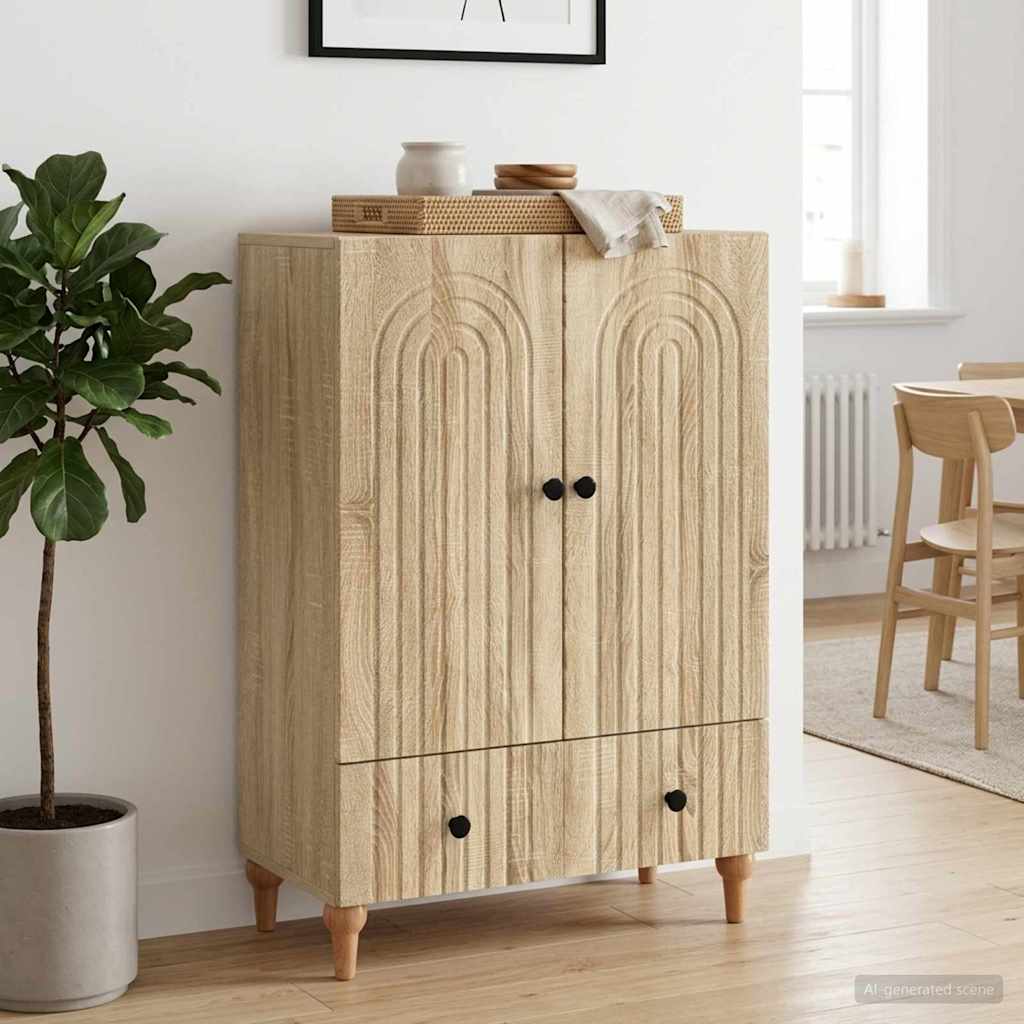 vidaXL Bufet dąb Sonoma 66 x 34,5 x 95 cm Drewno inżynieryjne
