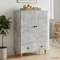 vidaXL Bufet Betonowy szary 66 x 34,5 x 95 cm Drewno inżynieryjne