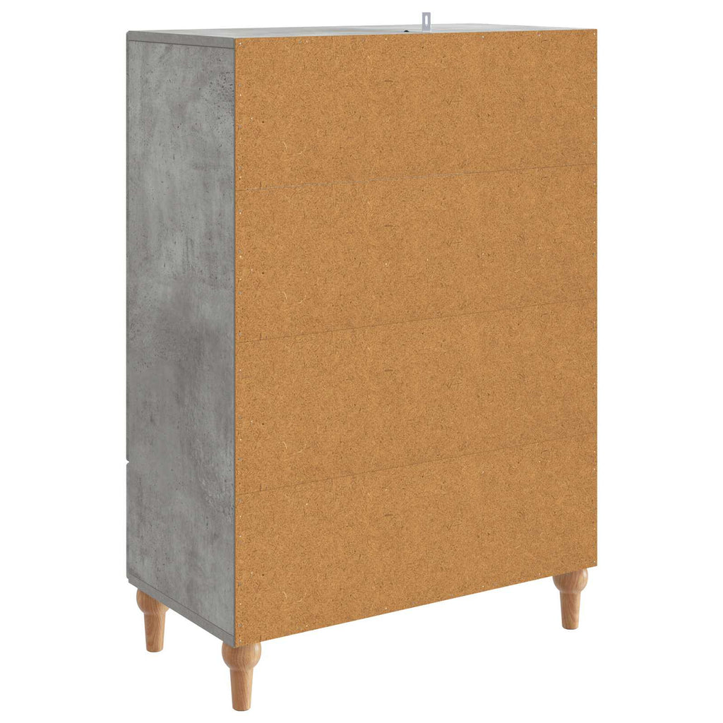 vidaXL Bufet Betonowy szary 66 x 34,5 x 95 cm Drewno inżynieryjne