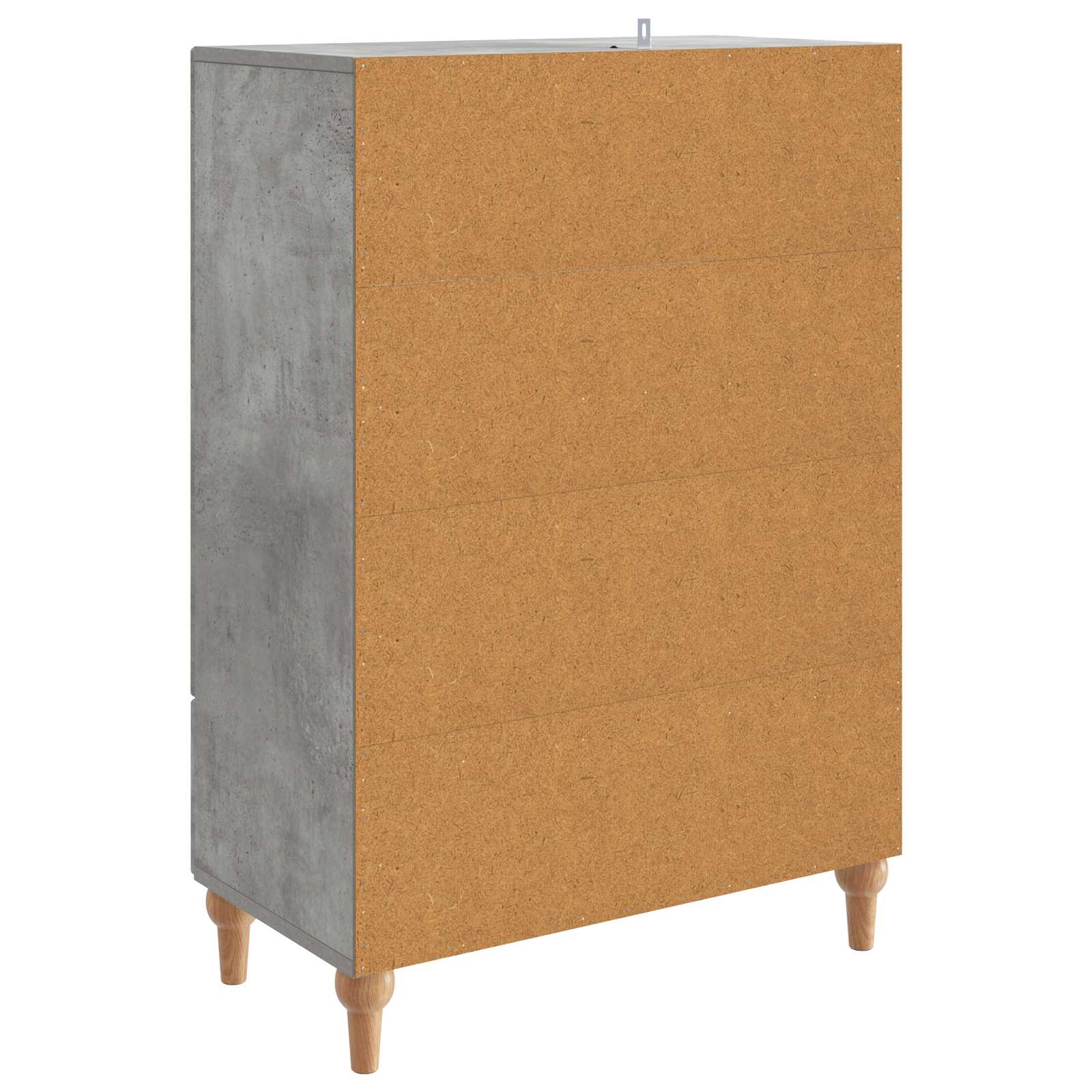 vidaXL Bufet Betonowy szary 66 x 34,5 x 95 cm Drewno inżynieryjne