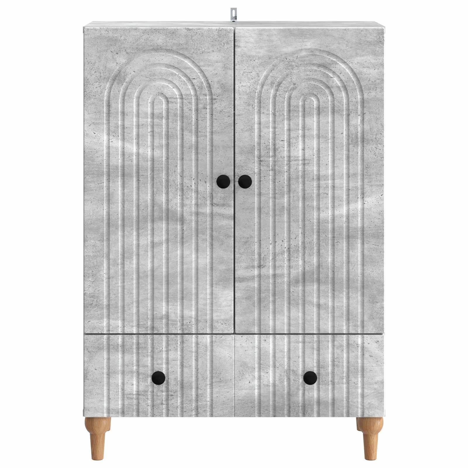 vidaXL Bufet Betonowy szary 66 x 34,5 x 95 cm Drewno inżynieryjne
