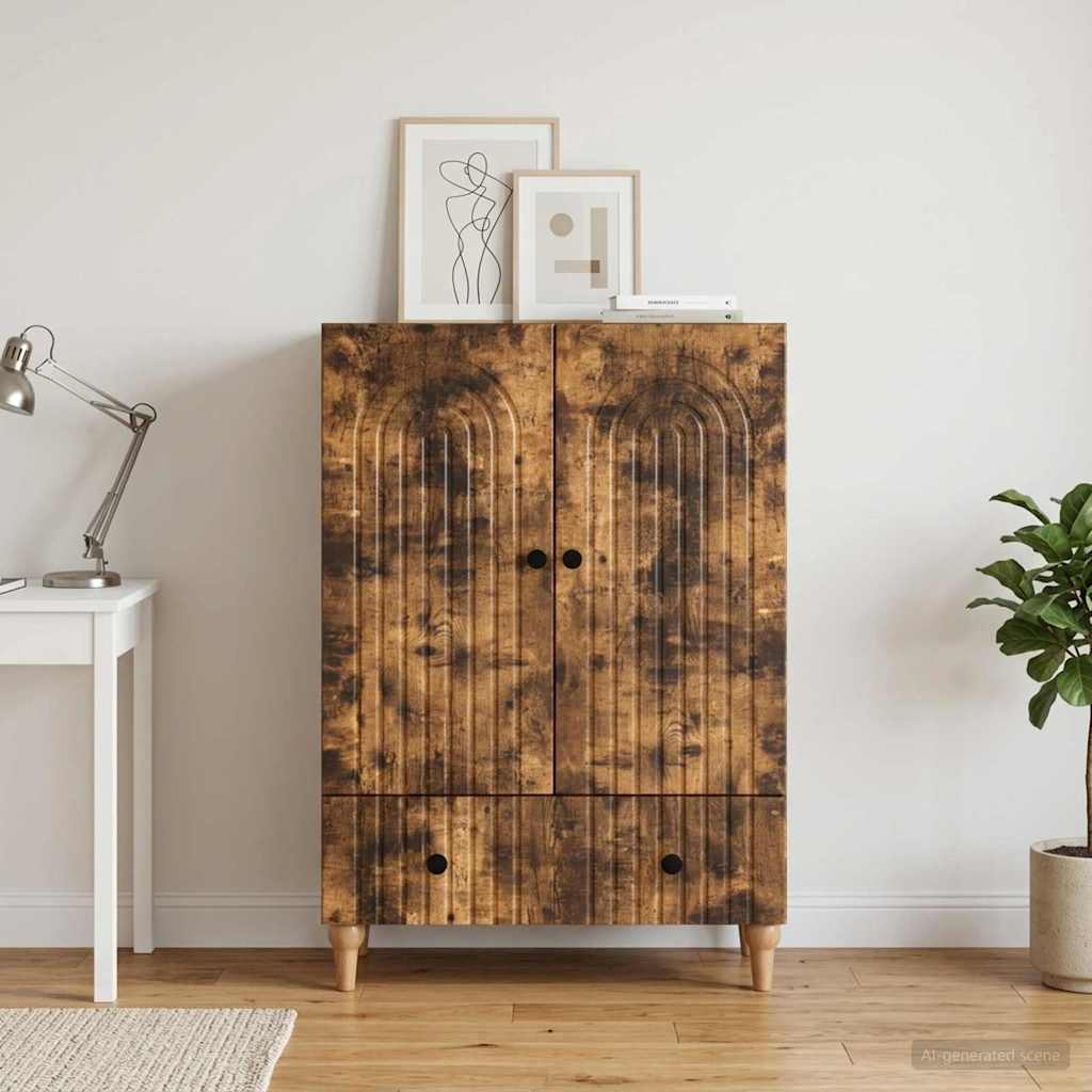 vidaXL Bufet Dąb wędzony 66 x 34,5 x 95 cm Drewno inżynieryjne
