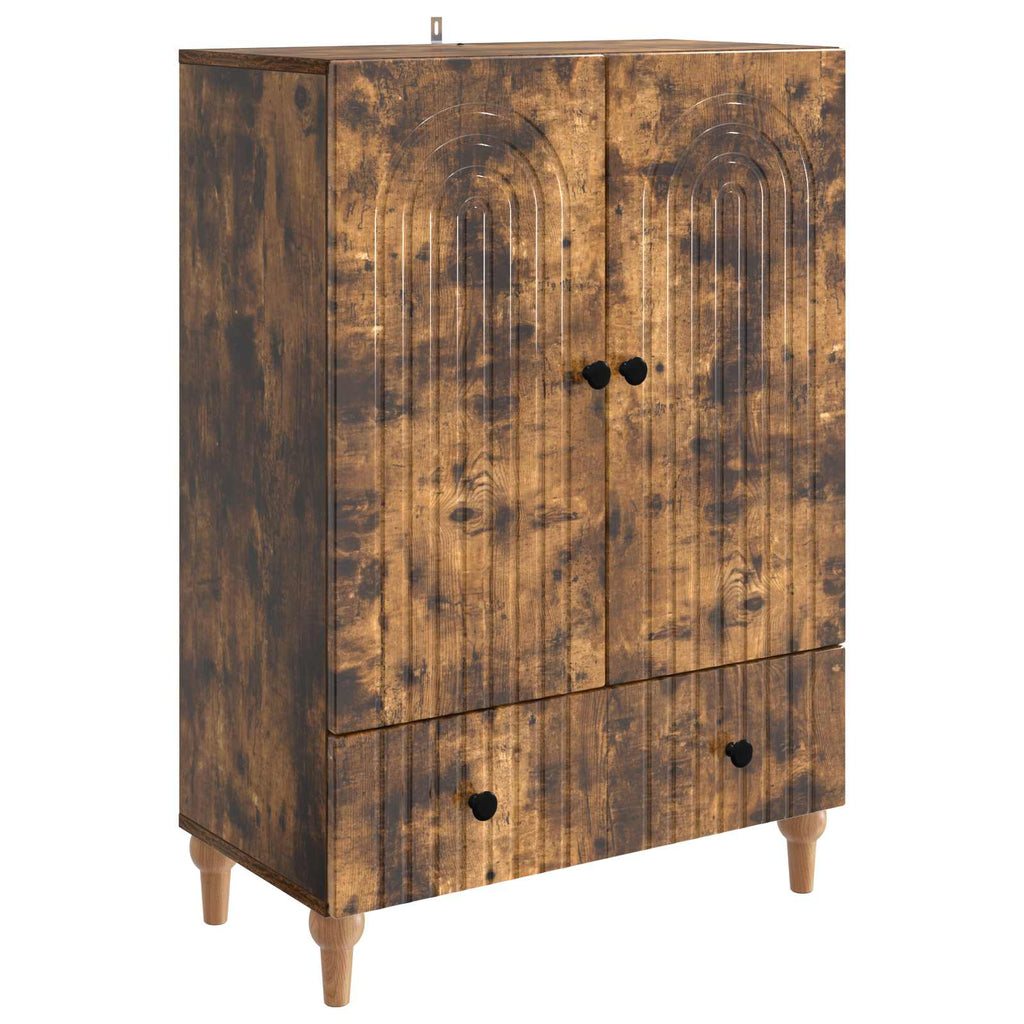 vidaXL Bufet Dąb wędzony 66 x 34,5 x 95 cm Drewno inżynieryjne